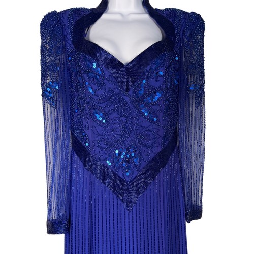 Vintage 100 silk royal - vintage, blue